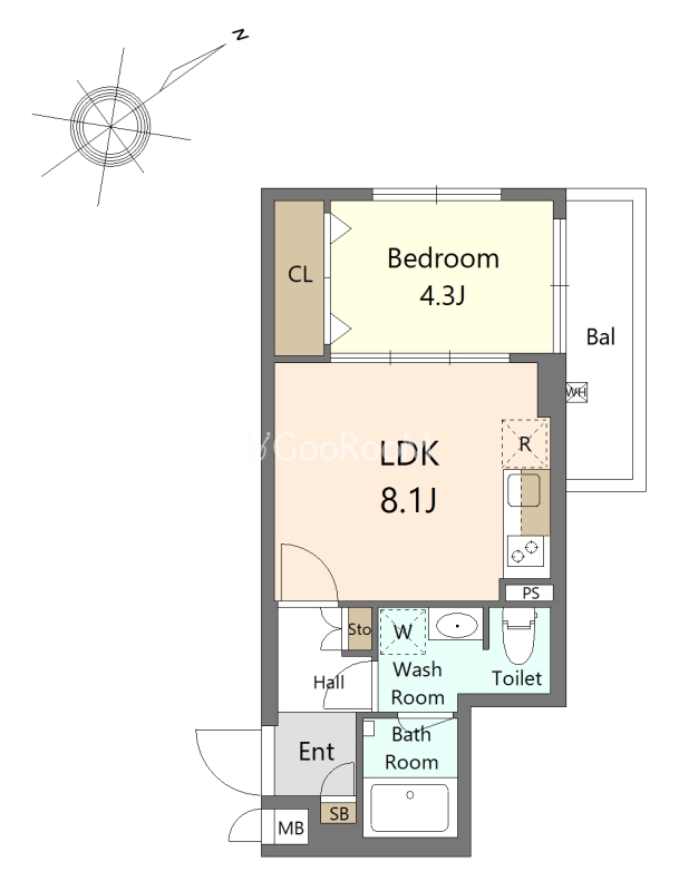 1LDK