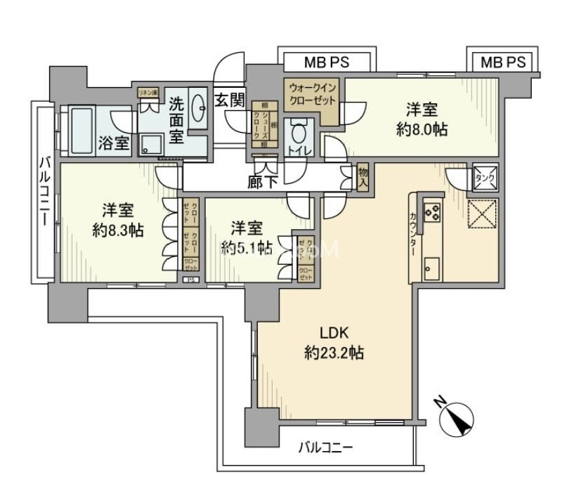 3LDK