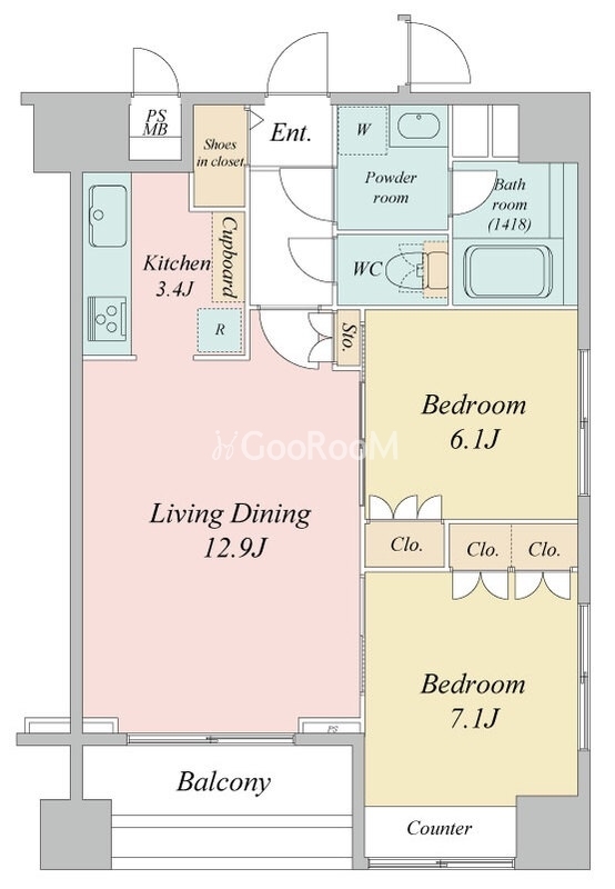 2LDK