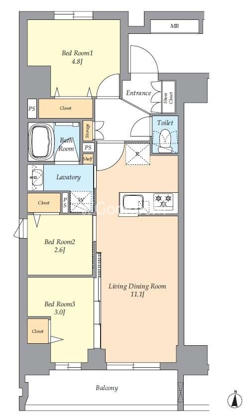 3LDK