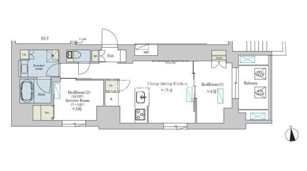 2LDK