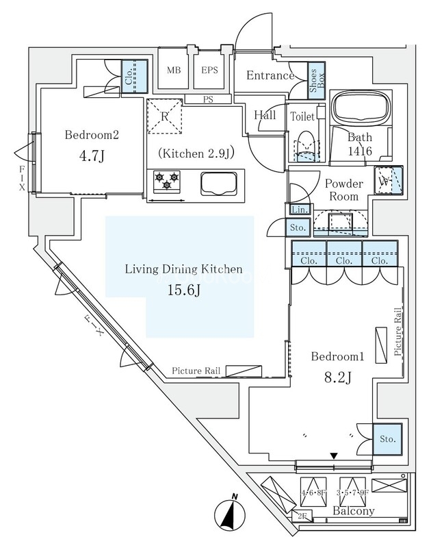 2LDK