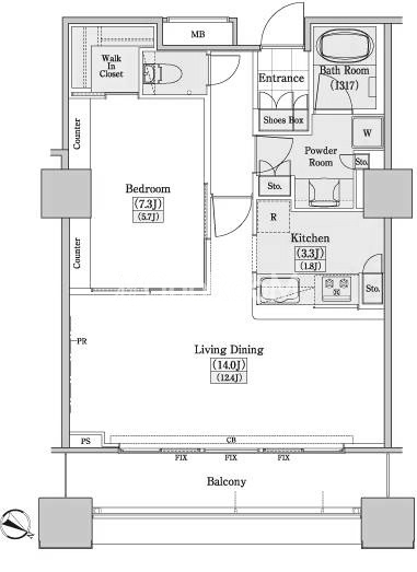 1LDK