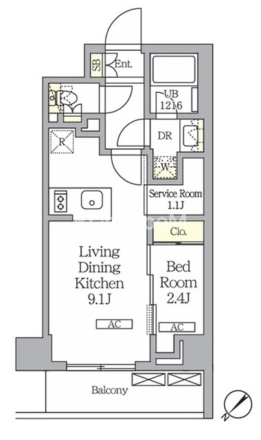 1SLDK