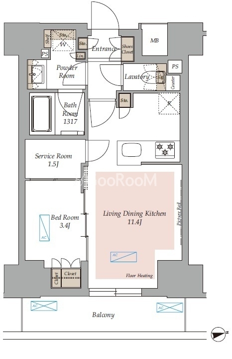 1SLDK