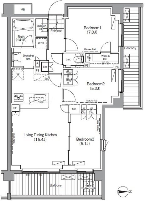 3LDK
