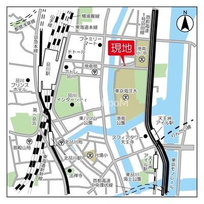 
						品川港南テラス 場所