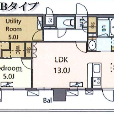 
						アルブルちとせ尾久駅前  間取Bタイプ