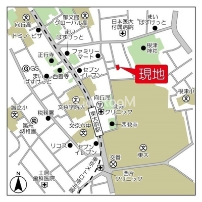 
						テラスミーレ文京弥生 マップ