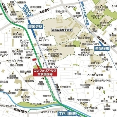 
						コンフォリア・リヴ文京護国寺 マップ
