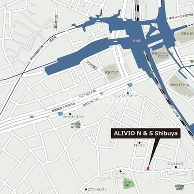 
						アリヴィオN＆S渋谷 マップ