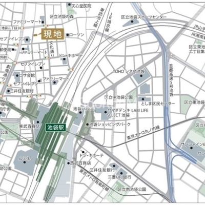 
						ルフォンリヴェント池袋　ロケーション